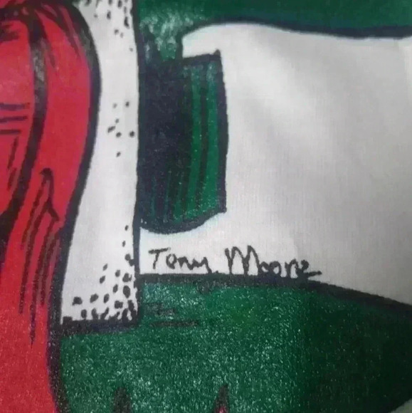 RARE Tony Moore Christmas Tree & Teddy Bear Short Sleeve White T Shirt Size XXL - Picture 7 of 7